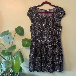 Safety Pin Button Down Dress